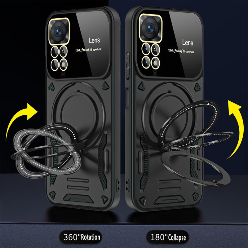 For Redmi Note11 Pro 11Pro Case Magnetic Ring Bracket Bumper Armor Phone Cases for Xiaomi Redmi Note 11 11S 4G Back Cover