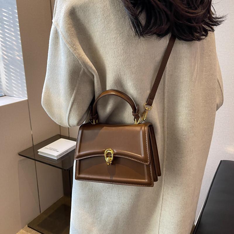 

Stylish Pu Leather Shoulder Bag 2024 New Winter Fashion Urban Simple Small Crossbody Bag хакі