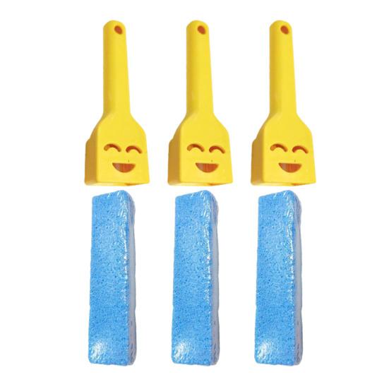 Pumice Stone Toilet Bowl Cleaner with Handle Efficiently Removes Hard Water Rings Calcium Buildup Pumice Stone Scrubber