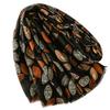 Fashionable and Simple Commuting Style Cotton and Linen Hand Scarf Plant Leaf Breasted Scarf Thick Shawl