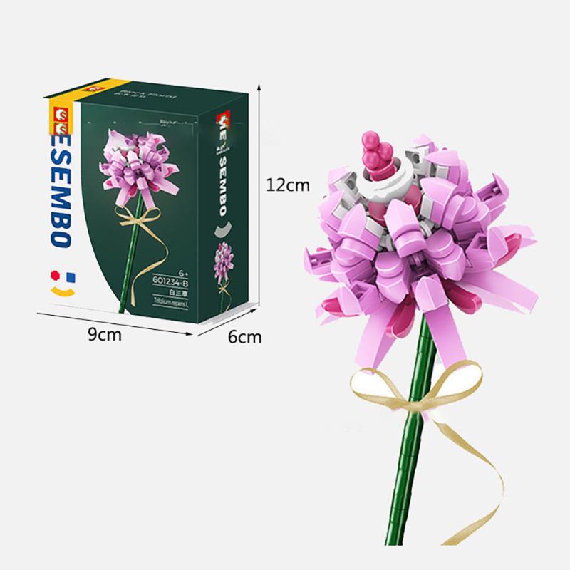 Blocuri de construcție Buchet de flori eterne compatibile cu blocuri de construcție asamblate Lego Jucării Pentru
