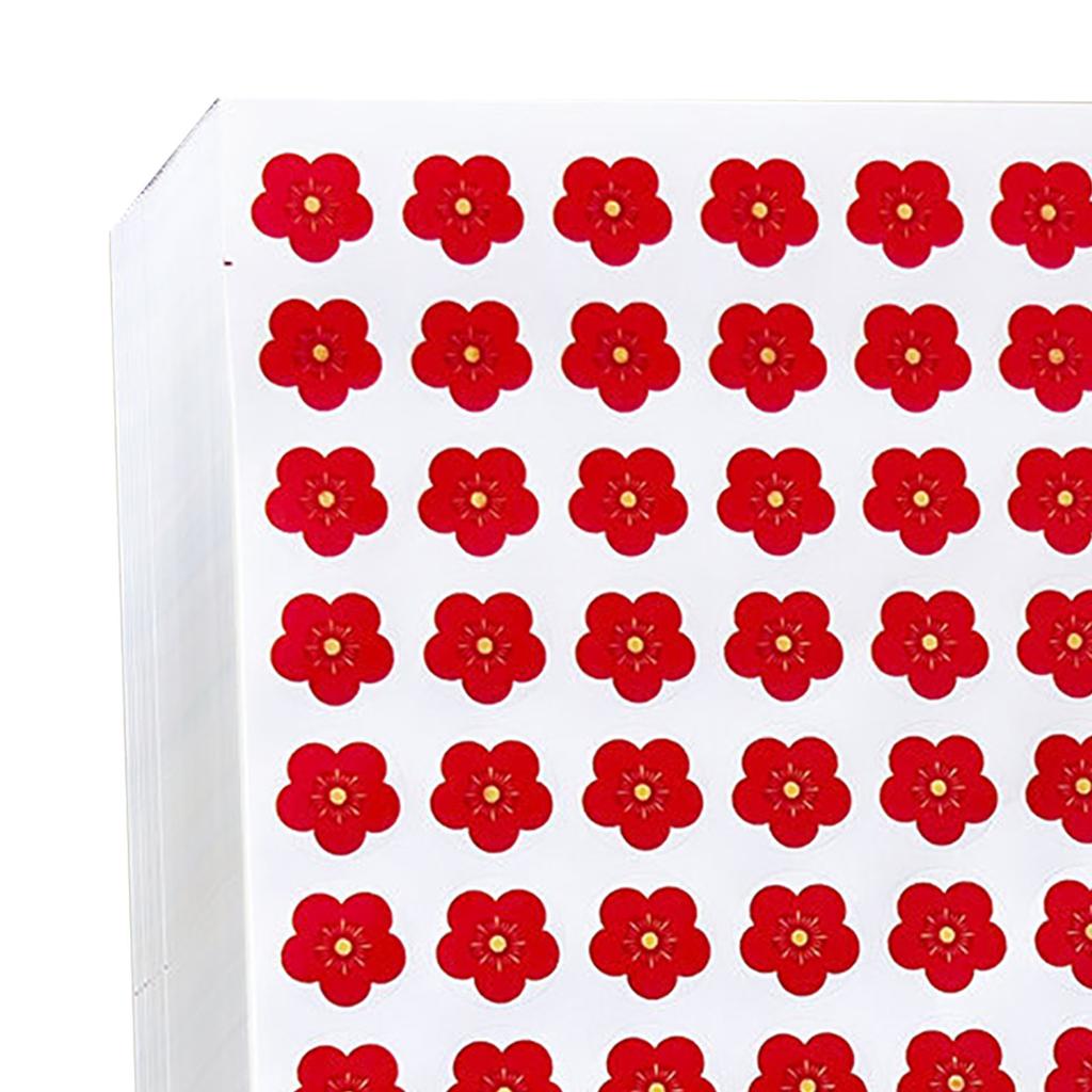 800pcs Reward Stickers Little Red Flowers Reward Stickers Students Self Adhesive Stickers for Kinder