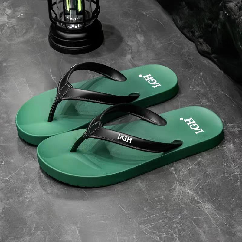 

Летние новые мужские шлепанцы для дома, нескользящие, удобные, повседневные пляжные мужские тапочки 44