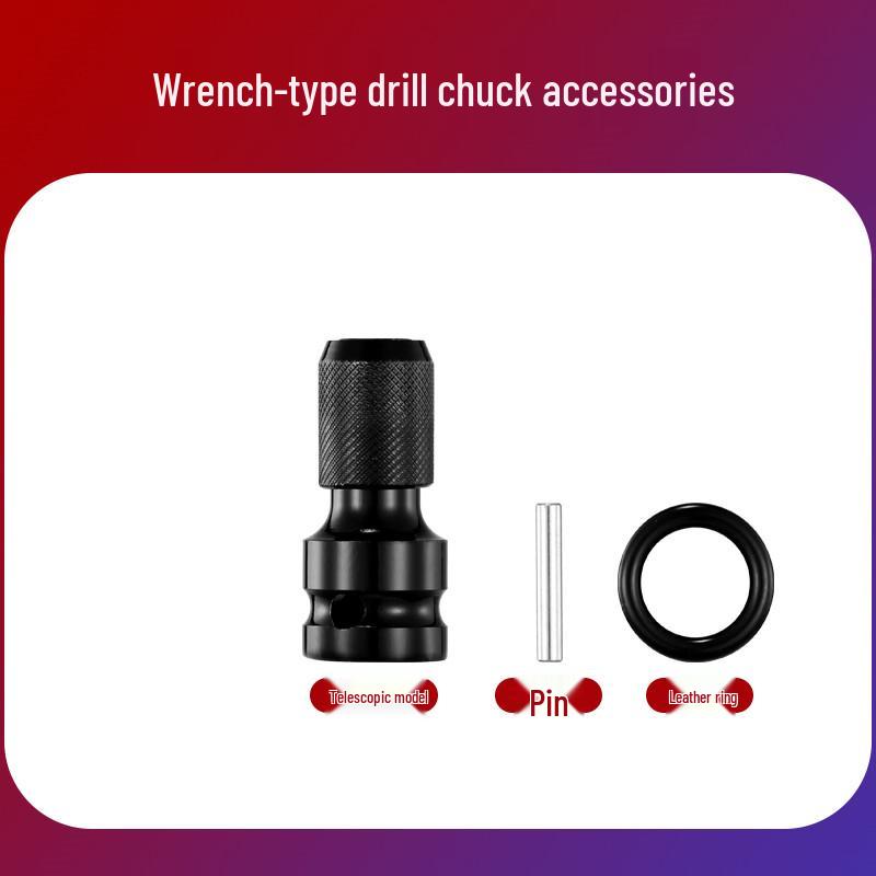 Multi-Functional Electric Wrench Conversion Kit with Air Impact Socket and Drill Chuck Adapter