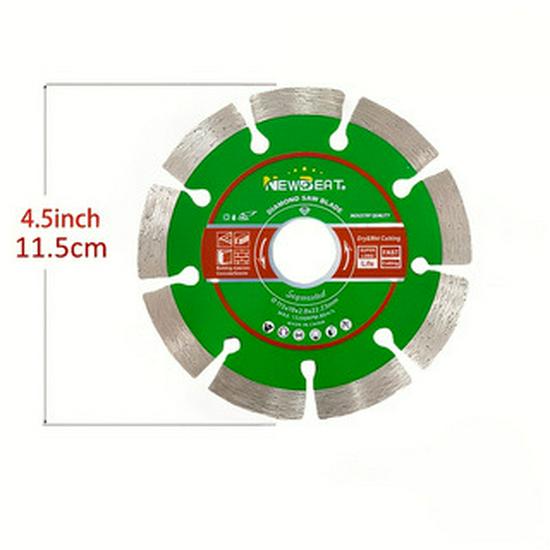 115mm Diamond Saw Blade: Wet/Dry Stone, Concrete, Brick, Wall, and Granite Cutting Blade.
