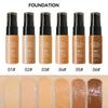 Matte Finish Liquid Foundation and Concealer Full Coverage All Day Wear Waterproof Sweat Proof Oil Control Moisturizing for All Skin