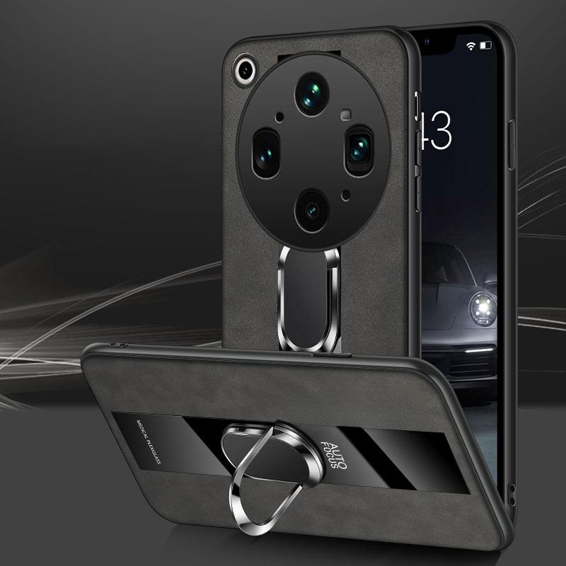 For OPPO Find X9 Ultra case Combines Suede Leather + Hybrid Hard Soft Shell Stand Case for OPPO Find X9 Ultra Phone casing
