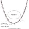 Tarnish Free Waterproof Handmade Long Beads Chain Necklaces Bracelets Anklets Waist Chain Stainless Steel Jewelry For Women