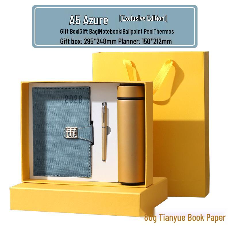 2026 Daily Planner & Business Notebook Set with Gift Box