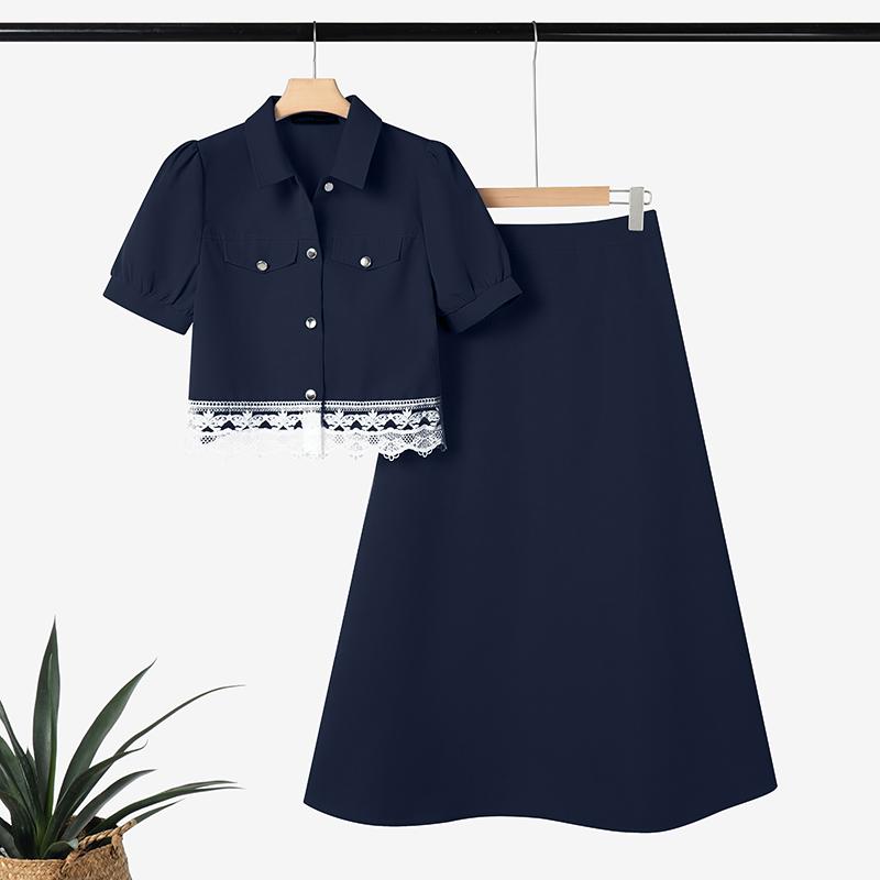 ZANZEA Dámské letní dvoudílné oblekové soupravy s krátkým rukávem a dlouhou sukní