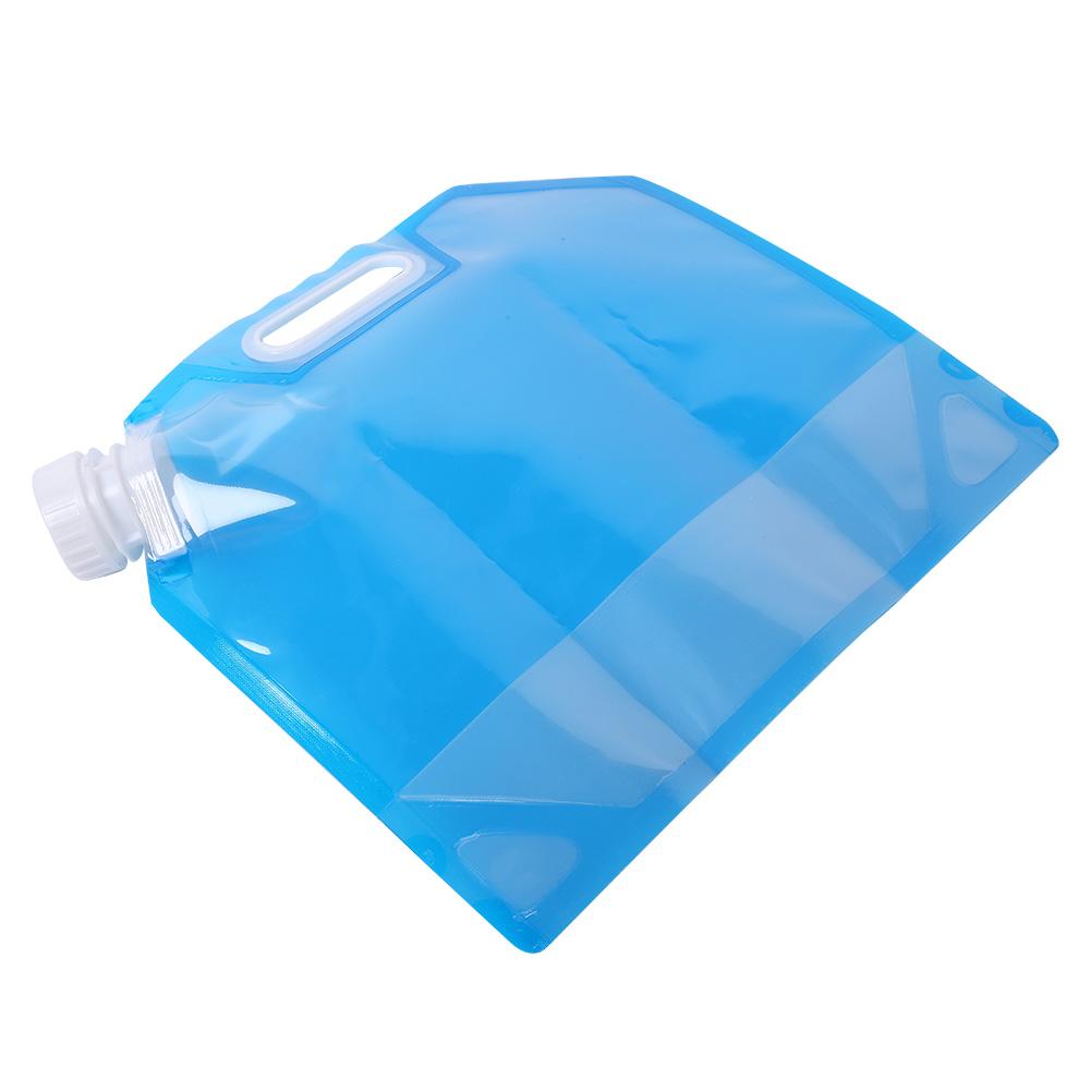 3L Portable Camping Hiking Folding Water Storage Lifting Bag for Survival Outdoor Travel Blue