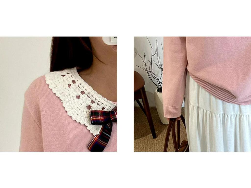 Plus Size Women's Winter Doll Collar Sweater - Age-Reducing Casual Knitwear, 2025