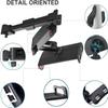 2023 Telescopic Car Rear Pillow Phone Holder Tablet Rotating Car Seat Rear Stand Headrest Bracket for Phone Tablet 5 13 Inch