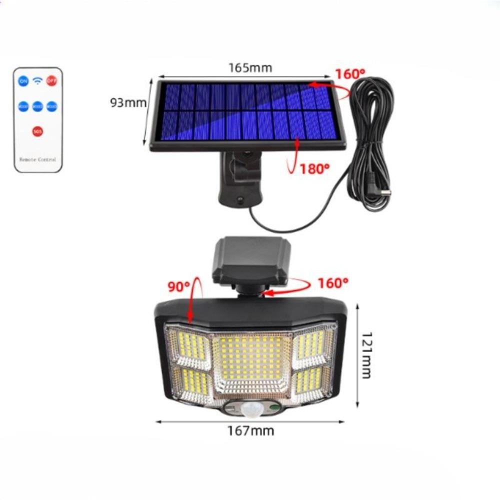 40W Solar Lights Outdoor Motion Sensor 168LED/168COB Waterproof Split Flood Lights With Remote Control For Patio Yard Garden Garage