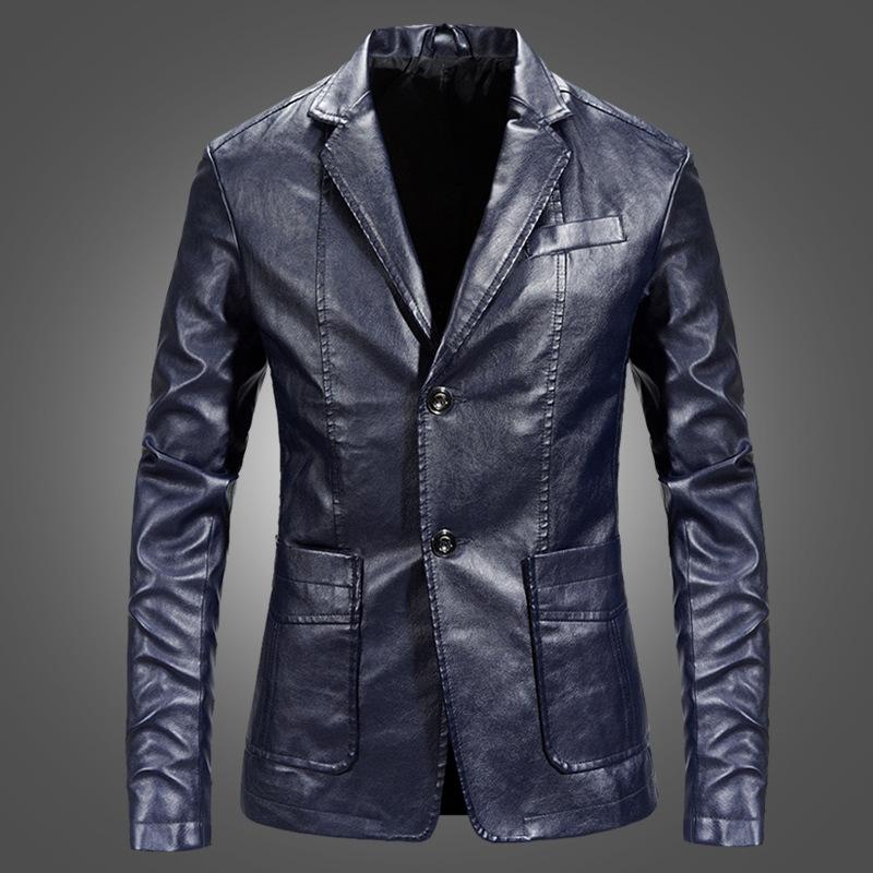 

Men s Leather Jacket Leather Suit Warm Water Washing Pu Leather Jacket Leather Jacket Youth Jacket 6XL