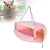Small Pet Hanging Tunnel Bed Soft Winter Warm House Hammock Cage for Hamster Squirrels S