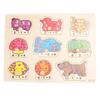 Colorful Alphabet Wooden Pegged Puzzle For Boys And Girls Above 3 Years Old
