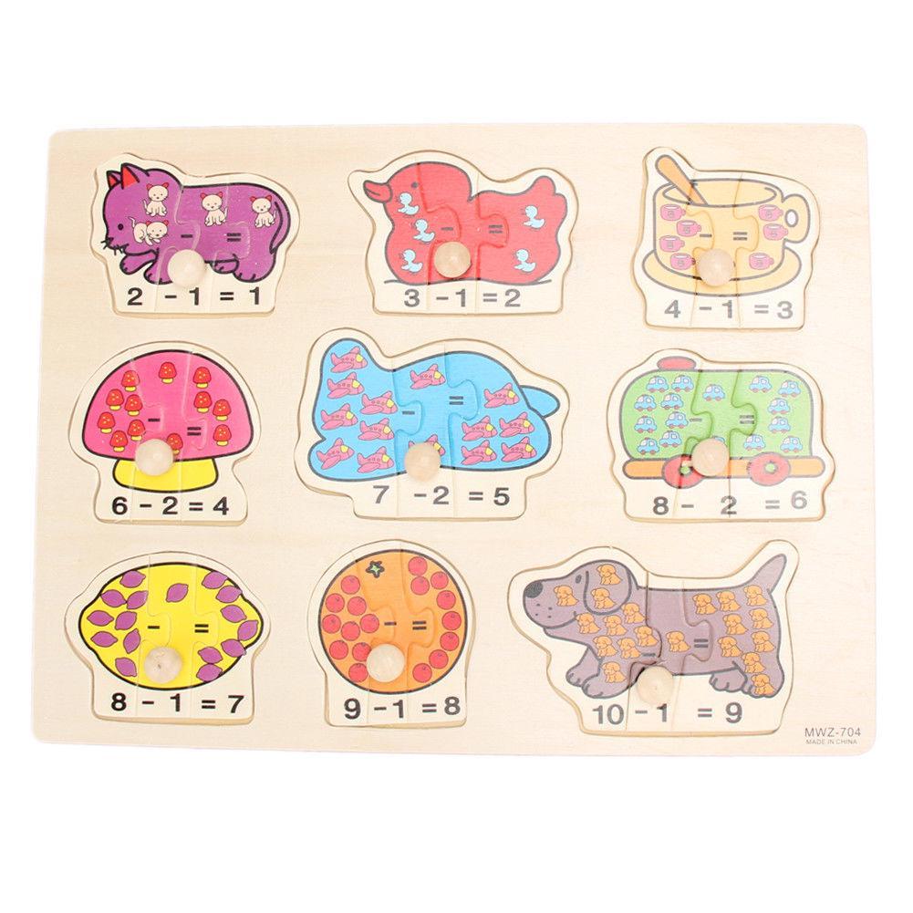 Colorful Alphabet Wooden Pegged Puzzle For Boys And Girls Above 3 Years Old
