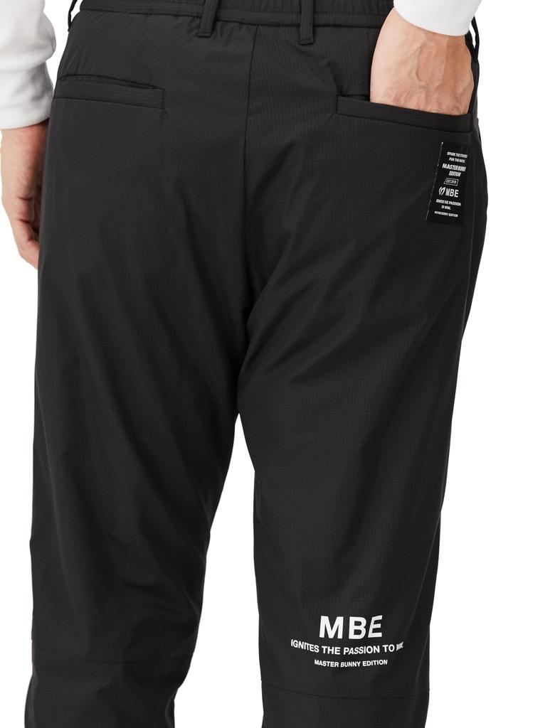 Water Repellent Easy Pants Golf 7 [Master Bunny] Men's (Houndstooth Pattern/Stretchy) / / 758-3236007 010_Black [3L]