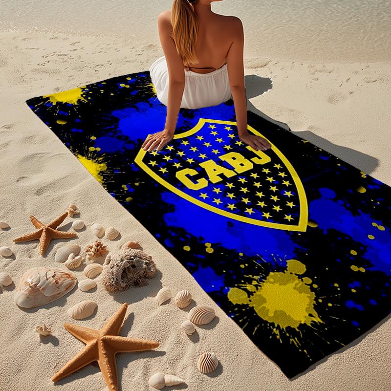 Football Club Emblem Beach Towel, Super Soft Microfiber, Gift for Her/Him, Birthday, for Pool, Beach, Travel, Home Decor Fan gifts