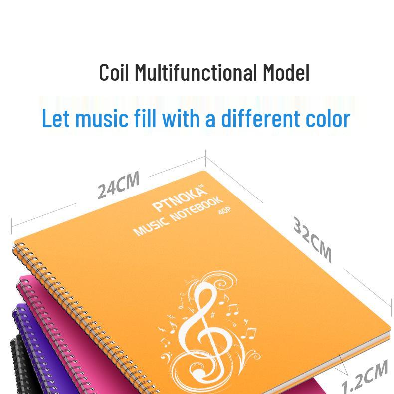 Non-Reflective Expandable Piano Sheet Music Folder with Transparent, Editable Covers