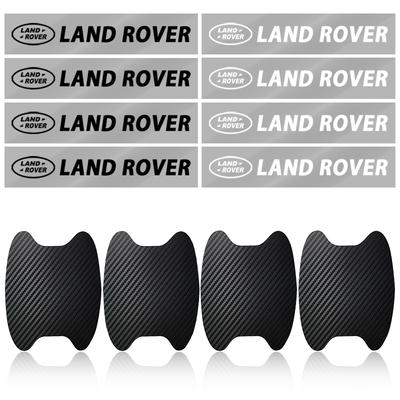 8 Stück Auto Tür Aufkleber Kohlefaser Kratzer Auto Türgriff Schutzfolie für Range Rover Defender Freelander Discovery 1 2 Rover L322 L405