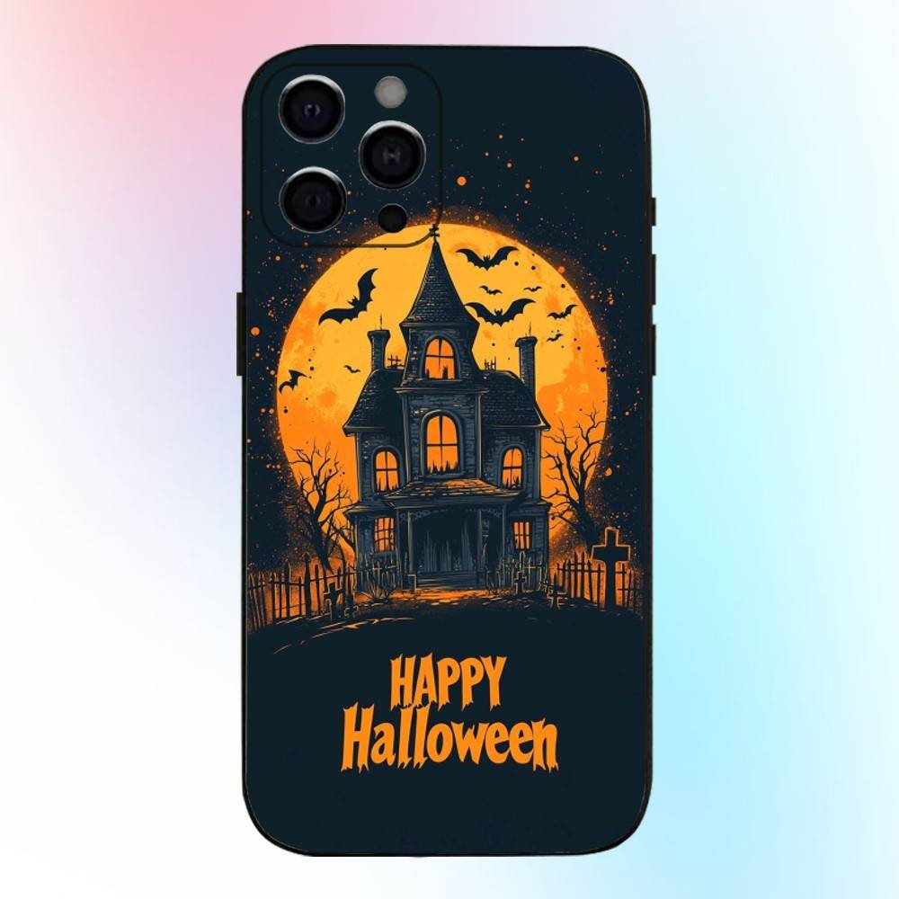 

Halloween cartoon fun Phone Case For iPhone17,16,15,14,13,12,11 Plus,Pro Max Soft Black Cover iPhone17promax