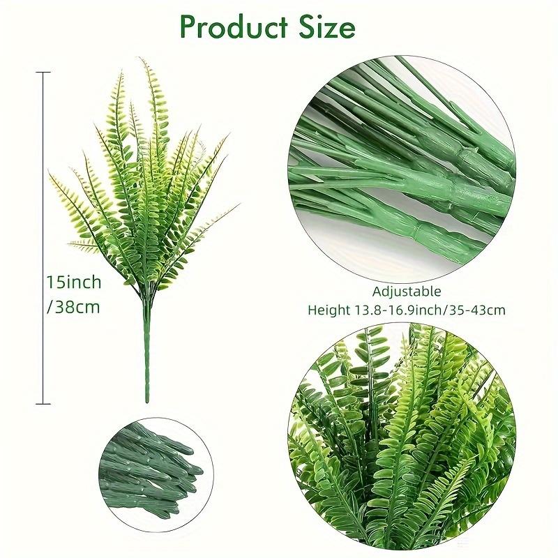 Artificial Plants, Outdoor UV Resistant Fake Plants, Premium Oxidation Resistance Artificial Flower, Real Touch Fake Boston Fern, Indoor Outdoor Hangi
