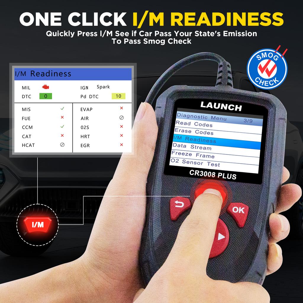 LAUNCH CR3008 PLUS OBD2 Skener Diagnostické Nástroje Motoru a Baterie Auto Čtečka Chybových Kódů Skenování Doživotní Bezplatná Online Aktualizace