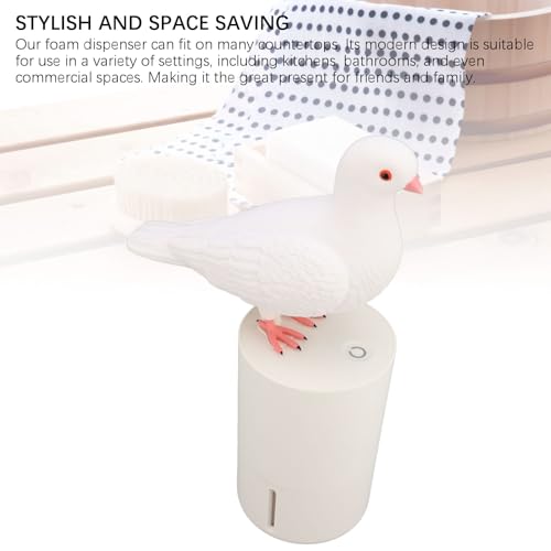 Automatic Soap Dispenser, Touchless Design, Cute Bird Style Induction Foam Hand Washer, Easily Dispenses Foam Soap for Bathroom, Kitchen, Commercial S