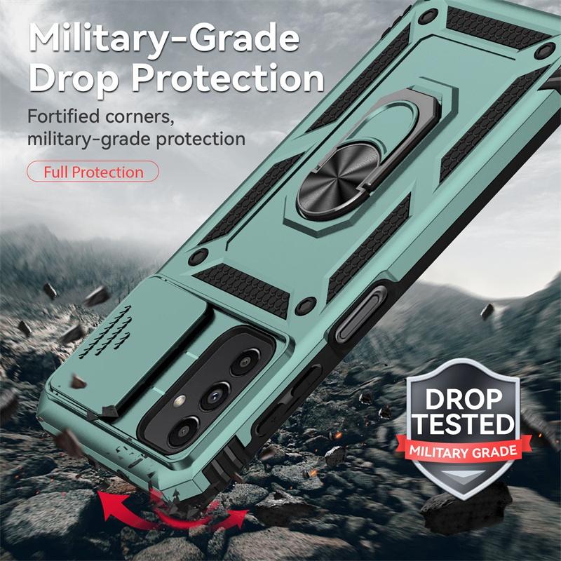 For Samsung Galaxy A13 5G A04s Case Shockproof Armor Magnetic Holder Ring Cover For Galaxy A04 S A 13 04S Camera Protect Fundas