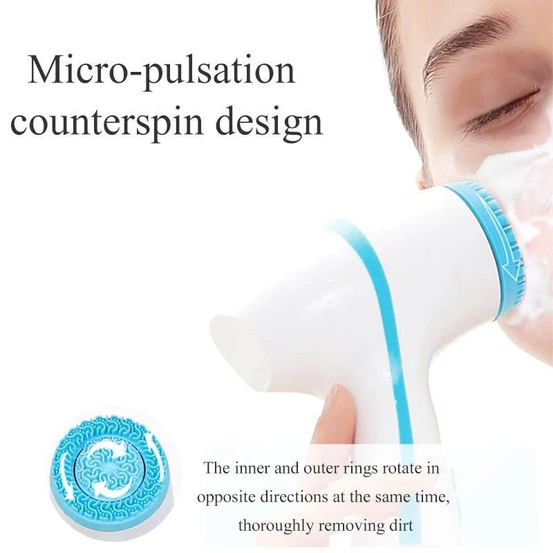 Cleansing Brush Sonic Nu Face Rotating Cleansing Brush Galvanica Facial Spa System Can Deeply Clean Remove Blackheads