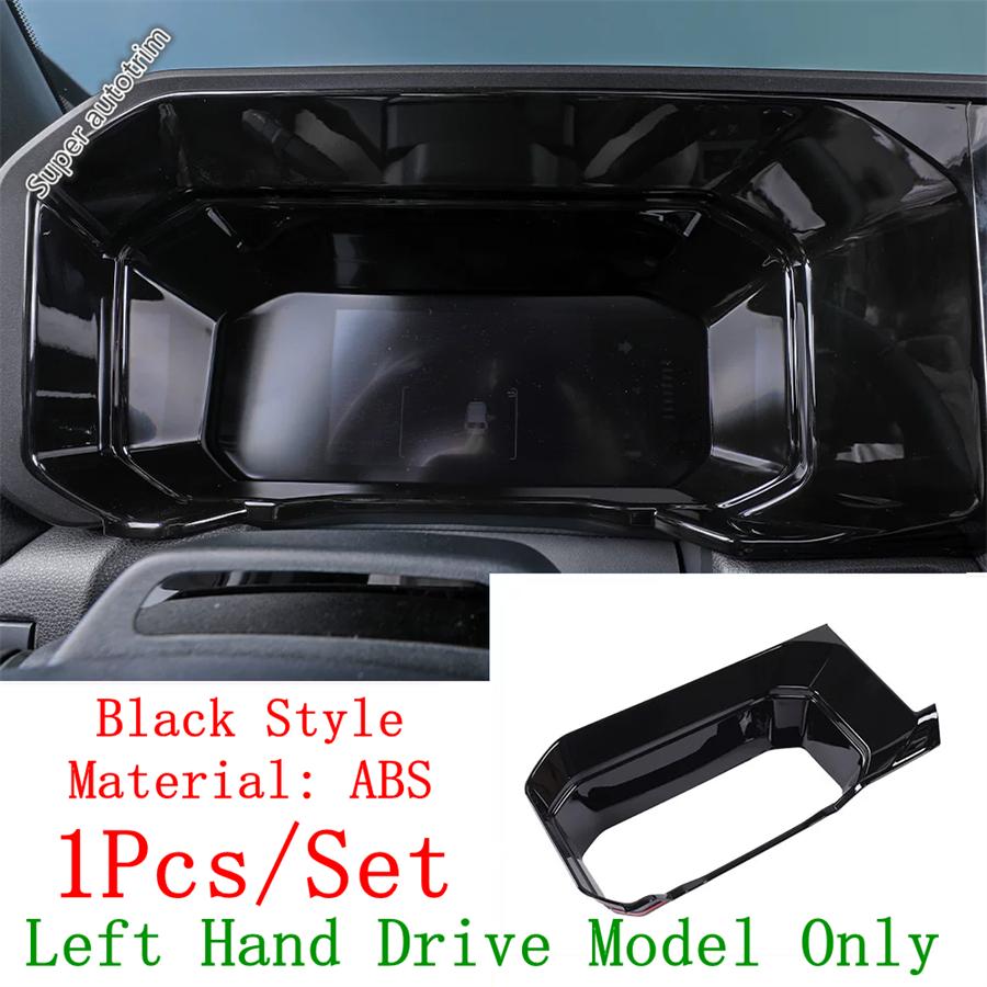 Black Head Light Steering Wheel Dashboard Frame Cover Trim Accessories For Toyota Land Cruiser 250 Prado LC250 2024 2025 2026