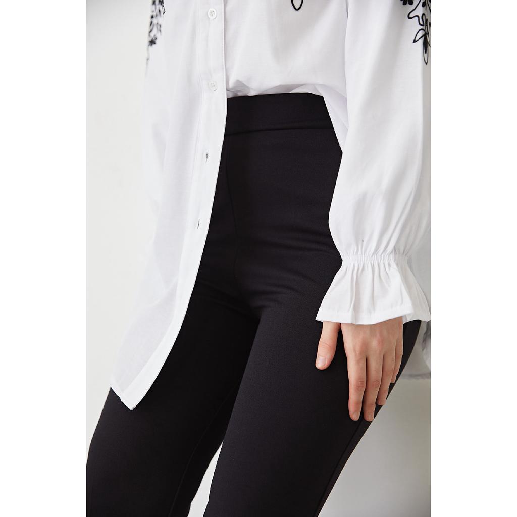 206 Spanish Leg Fabric Trousers