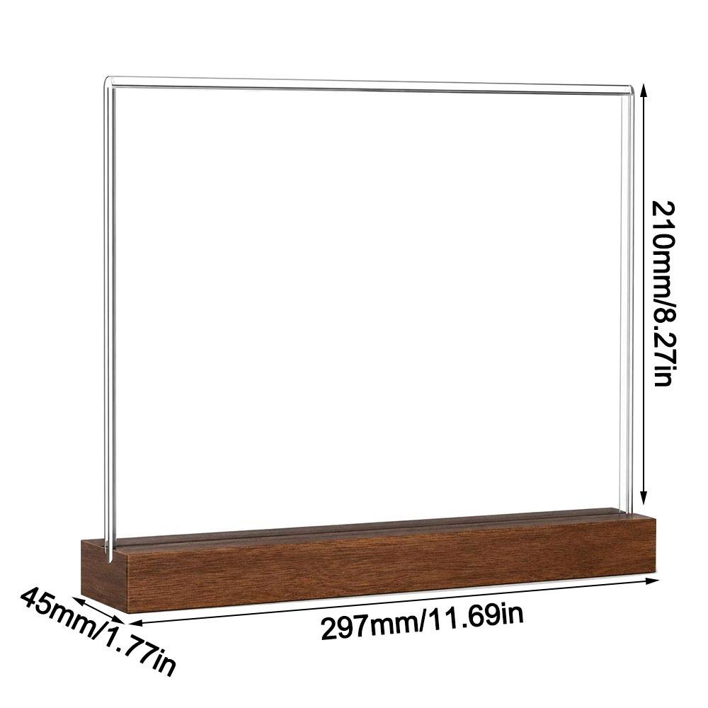 Acrylic Bulletin Board A4/A5/A6 Price Label Display Rack Desk Display Stand  Restaurant