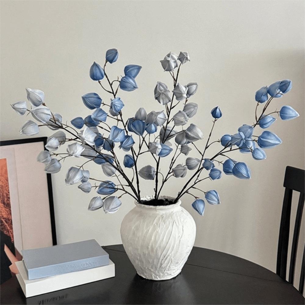 Lifelike Artificial Lantern Flower Real Touch Simulation Flower Branch  Living Room