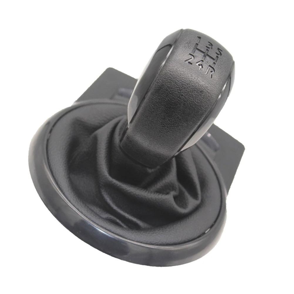 For Car Interior Black,Grey Gear Shift Knob Transmission Handle Ergonomic Grip ABS Construction Easy Installation