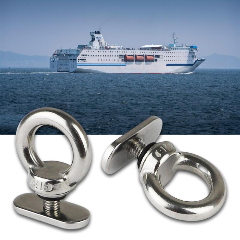 Marine Stainless Steel Sliding Rail Locking Boat Track Mount Tie Down Eyelet Hardware For Secure Equipment Mounting