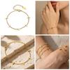 18k Gold Plated Twisted Wire Chain Bracelet - Elegant, Exquisite & Versatile Fashion Accessory