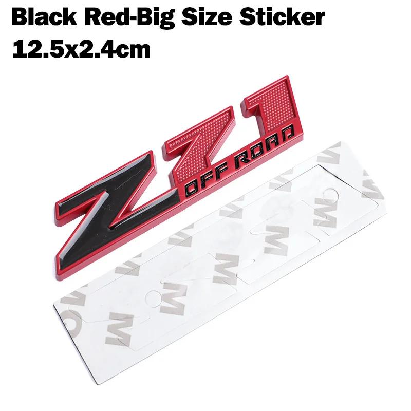 3D Metal Red Black Logo Z71 OFF ROAD Emblem Car Fender Badge Trunk Decal For Chevrolet Z71 OFF ROAD Sticker Accessories