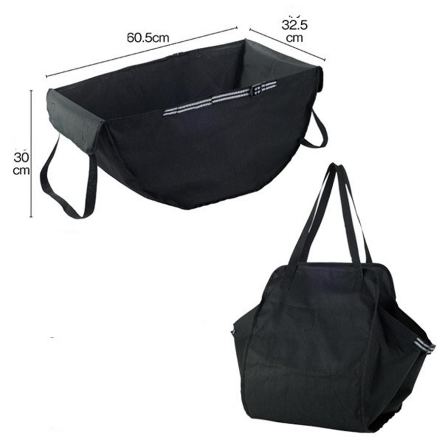 High Capacity Multifunction Car Rear Storage Bag Shopping Basket Car Interior Finish Container