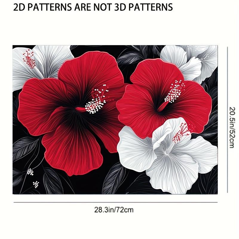 1Pcs Rubber Drying Mat With Floral Print For Coffee Shop Restaurant Kitchen Carpet Tableware Durable Diatom Mud Table Mat Pet Mat Coffeeware