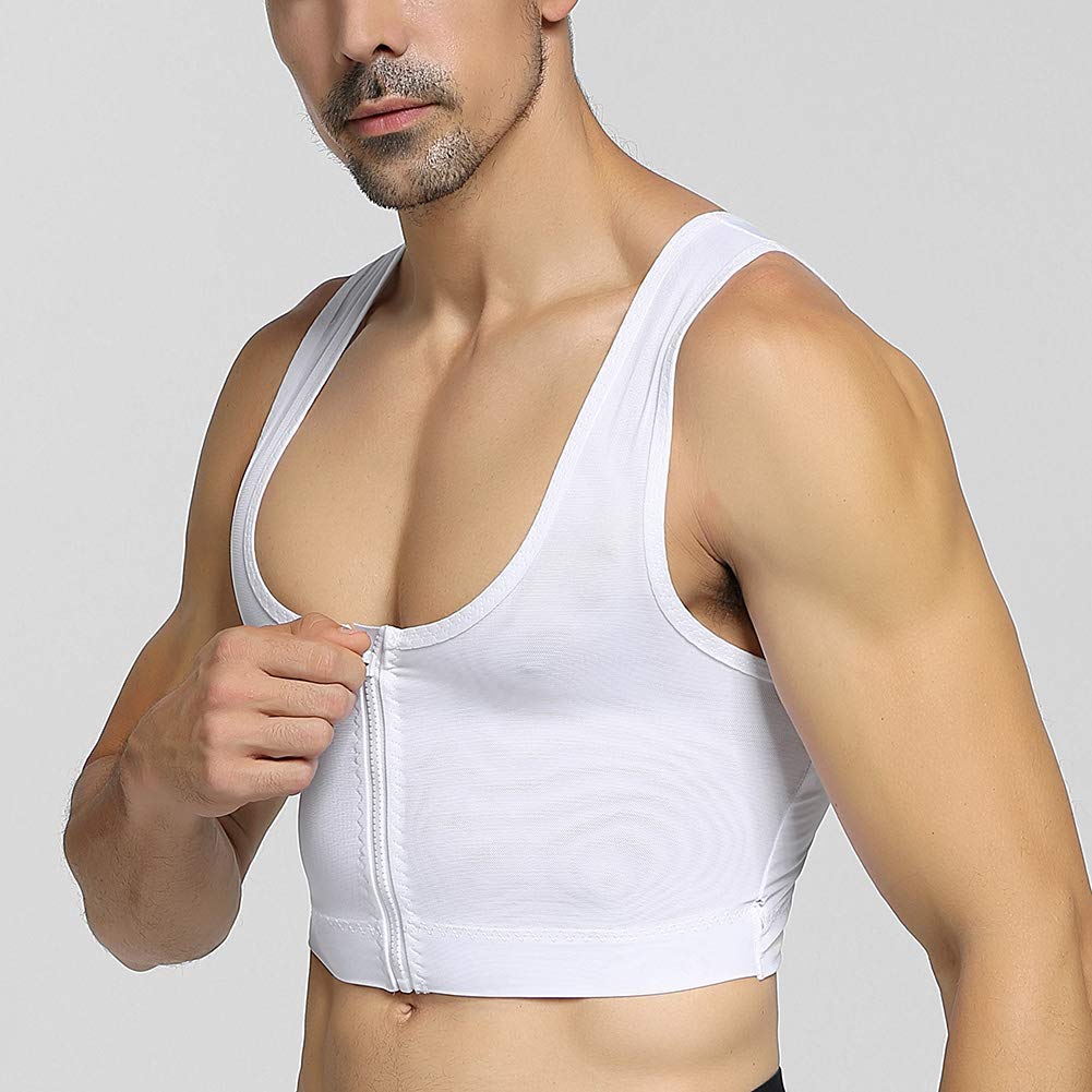 IYunyi Compresión Postura Cuerpo Camiseta sin Mangas Interior para Hombre, Faja, Corrector, Moldeador,