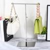 Purse Display Stand T Shaped Metal Adjustable Handbag Rack Double Hook Holder Necklace Organizer for Home Boutique Store