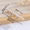 Listed Bow Imitation Pearl Hairpin Female, Broken Hair Edge Clip One Word Hairpin Bangs Side Temperament Hair Accessories