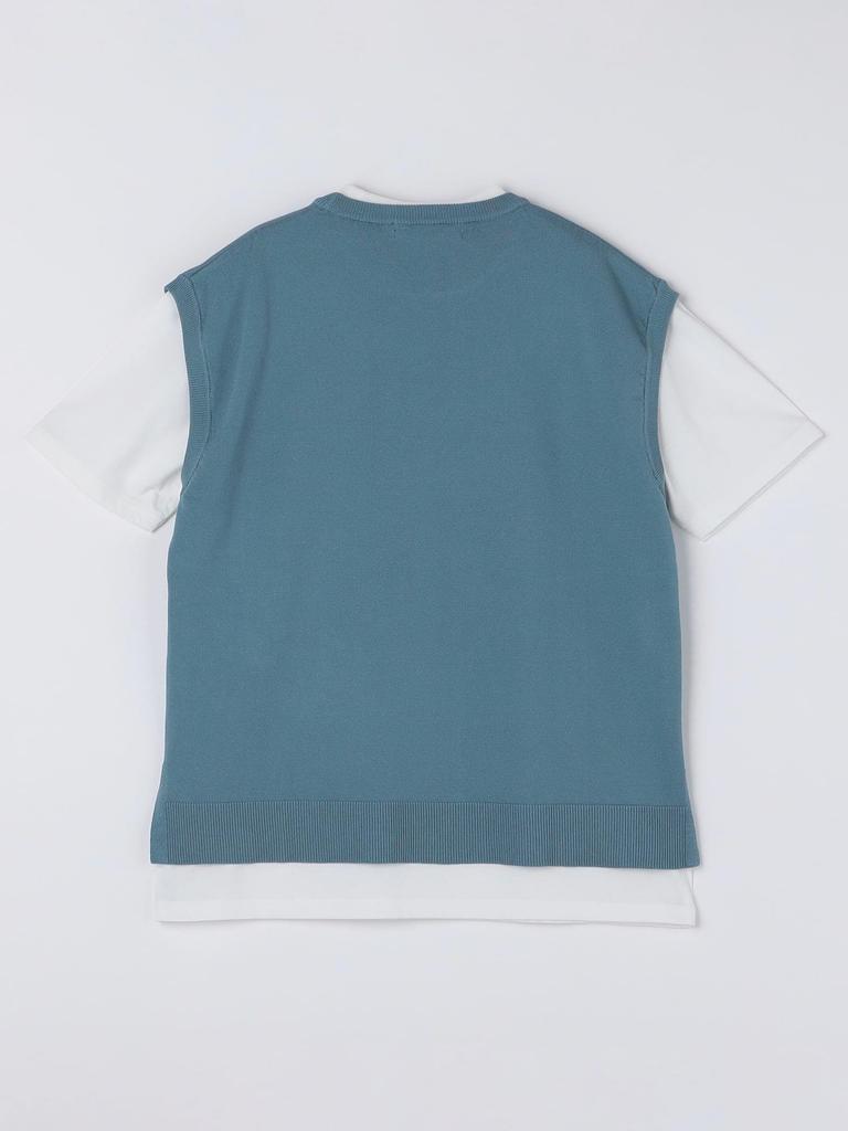 Ships Colors Men's Machine Washable Vest T-Shirt Ensemble, Blue, Size 216000003, Medium