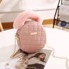 Small bag bag women's shoulder bag niche fashion small round bag