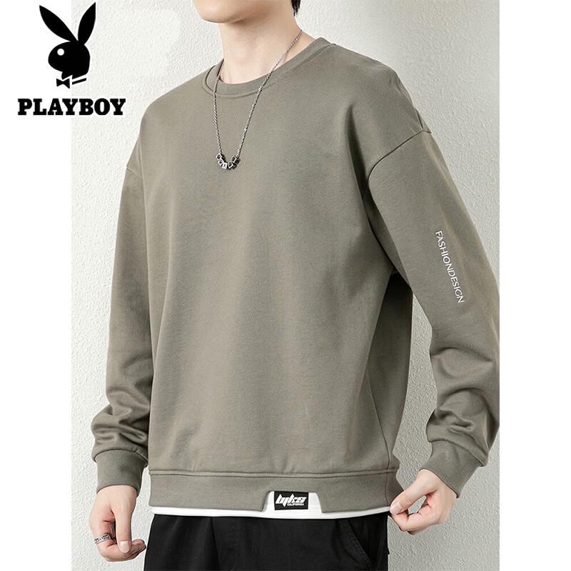 PLAYBOY Men's Casual Crew Neck Sweatshirt