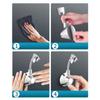 Suction Cup Shower Holder Adjustable Shower Head Holder Nozzle Handheld Holder Punch-Free Multi Angle Rotation Shower Bracket