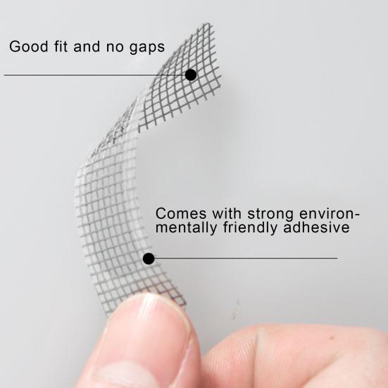 10Pcs Window Patches Self-adhesive DIY Professional Fly Screen Repair Patches for Household